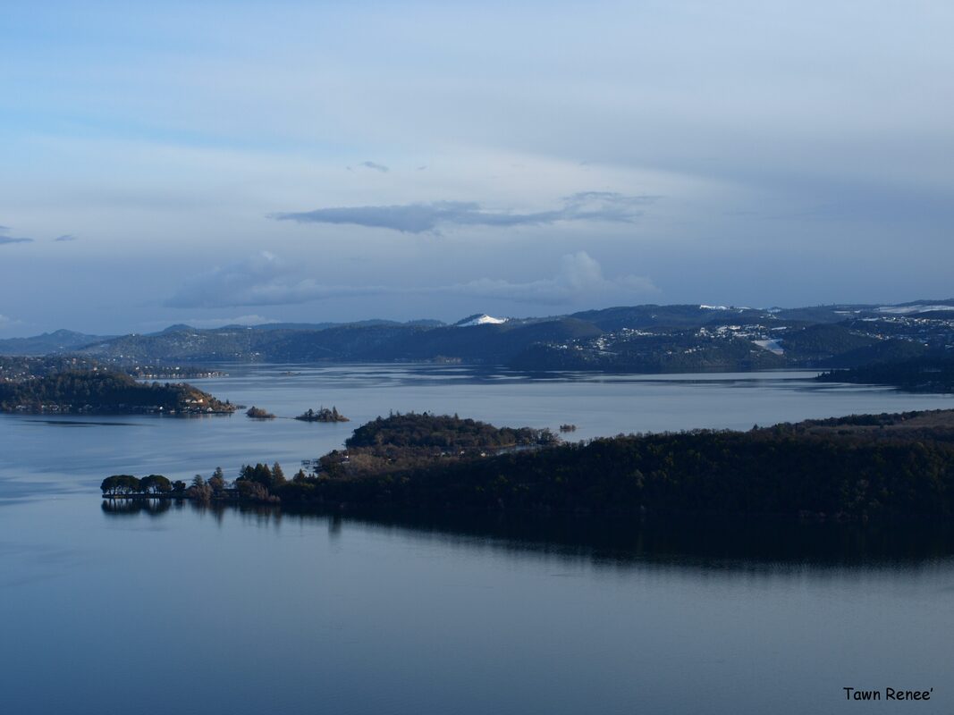 Clear Lake and surrounding mountains, Glenhaven area