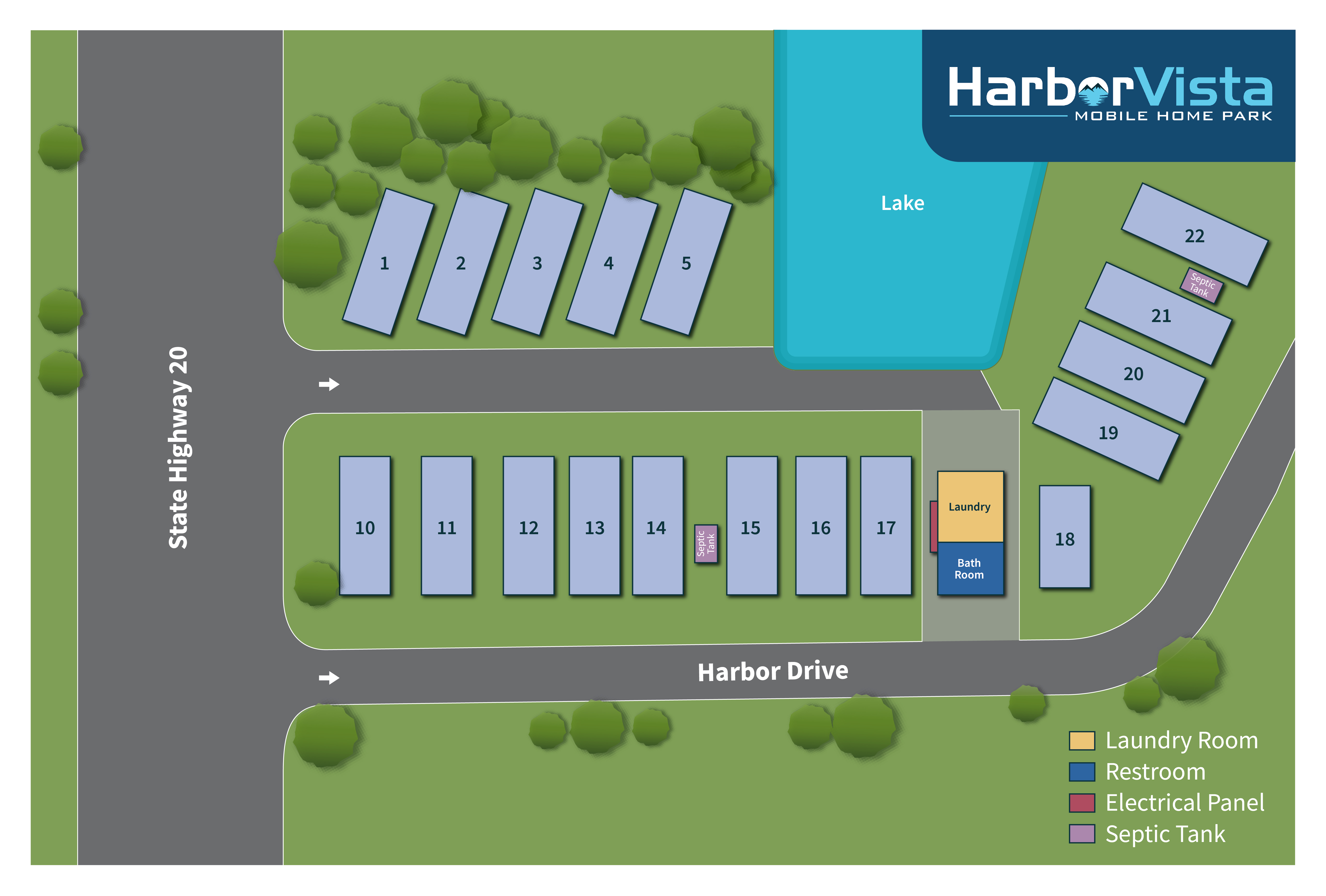 Harbor Vista aerial property map